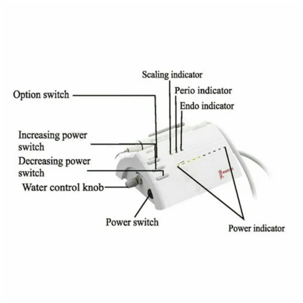 Woodpecker UDS-P Ultrasonic Scaler ( With 5 periodontal Tips and 1 Endodontic Tip) - Image 2